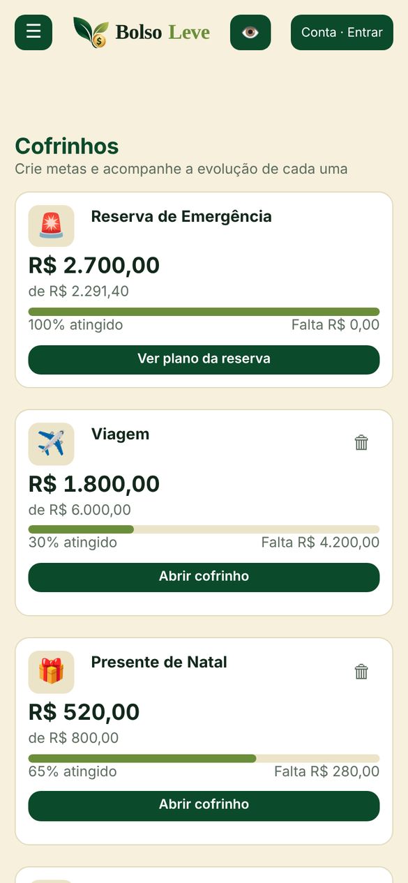 Cofrinhos com reserva de emergência completa, viagem e presente de Natal